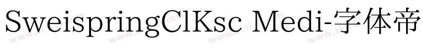 SweispringClKsc Medi字体转换